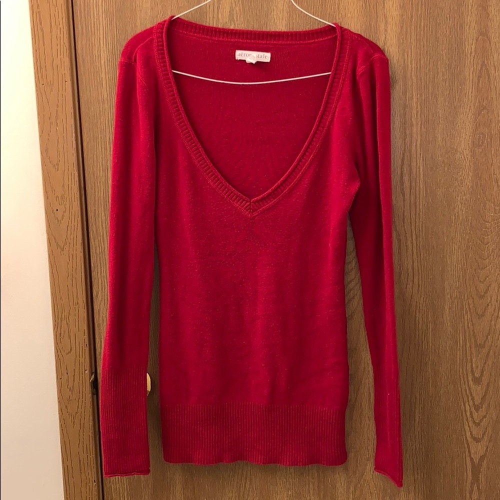 Aeropostale v neck sweater
